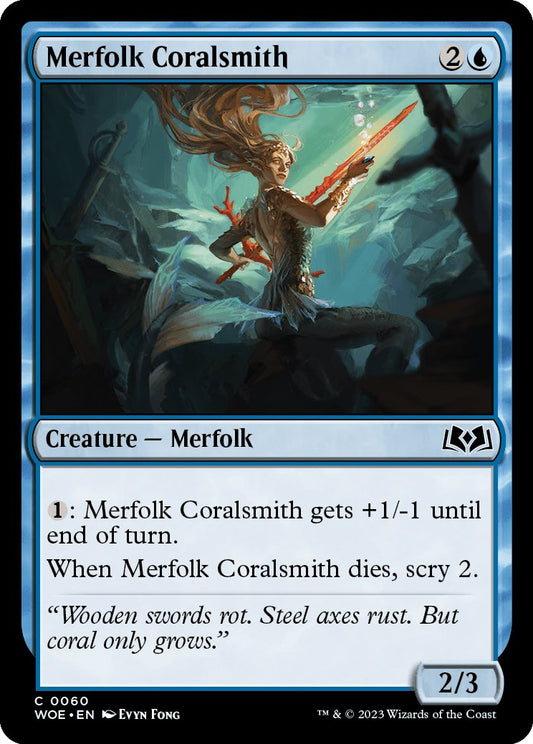 Merfolk Coralsmith (Wilds of Eldraine - #60)