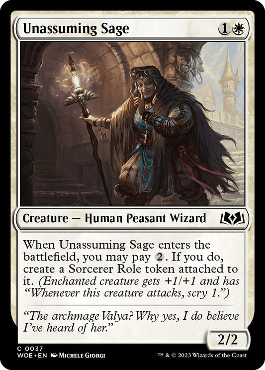Unassuming Sage (Wilds of Eldraine - #37)