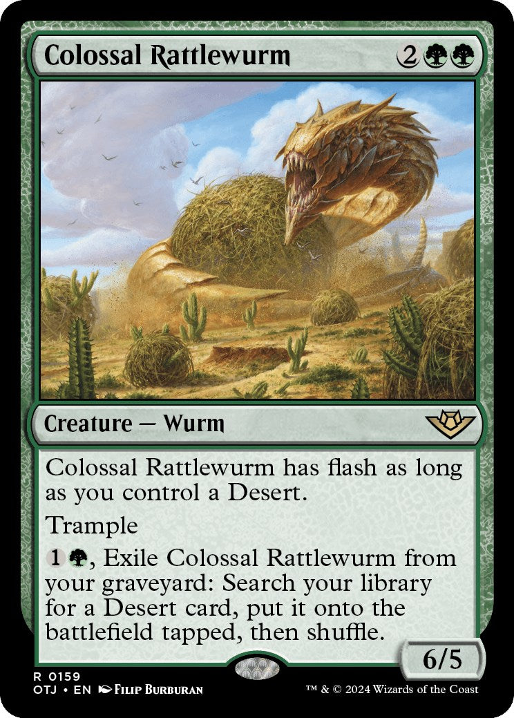 Colossal Rattlewurm (Outlaws of Thunder Junction - #159)