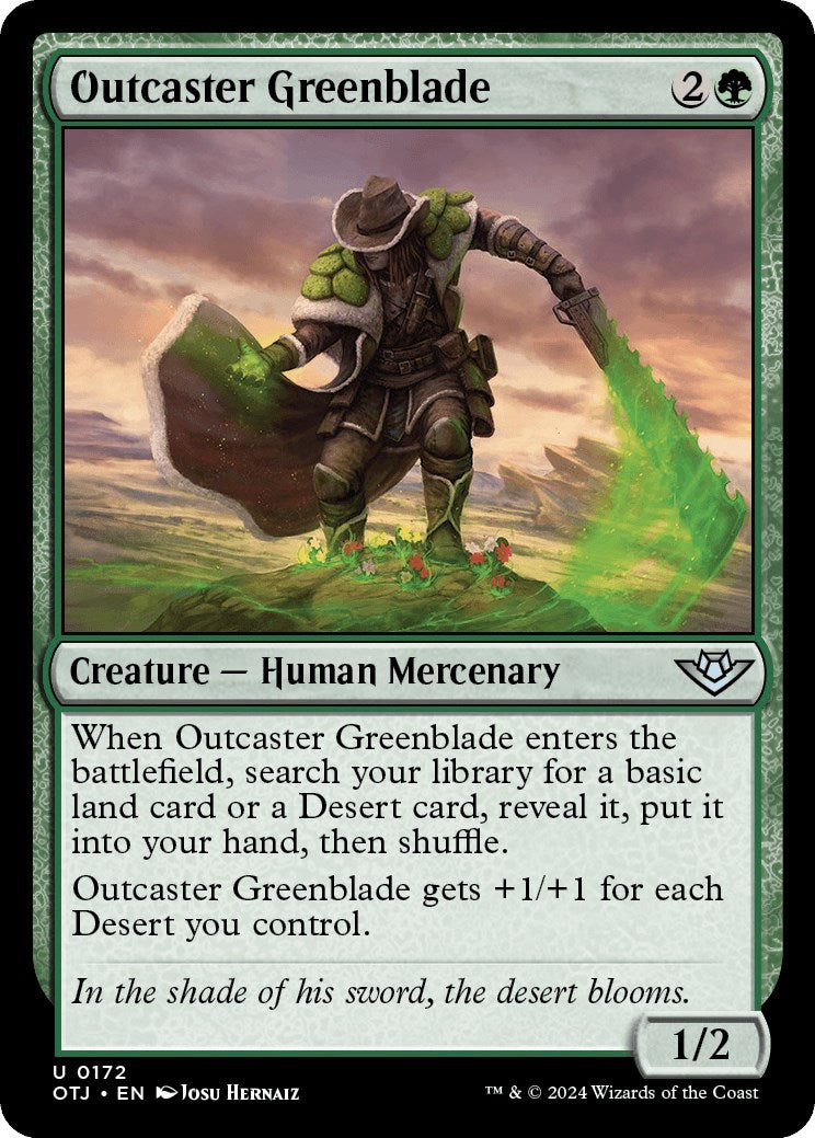 Outcaster Greenblade (Outlaws of Thunder Junction - #172)
