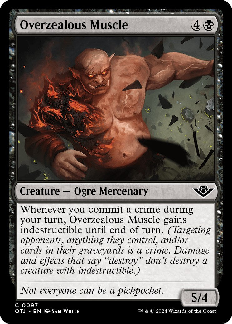 Overzealous Muscle (Outlaws of Thunder Junction - #97)