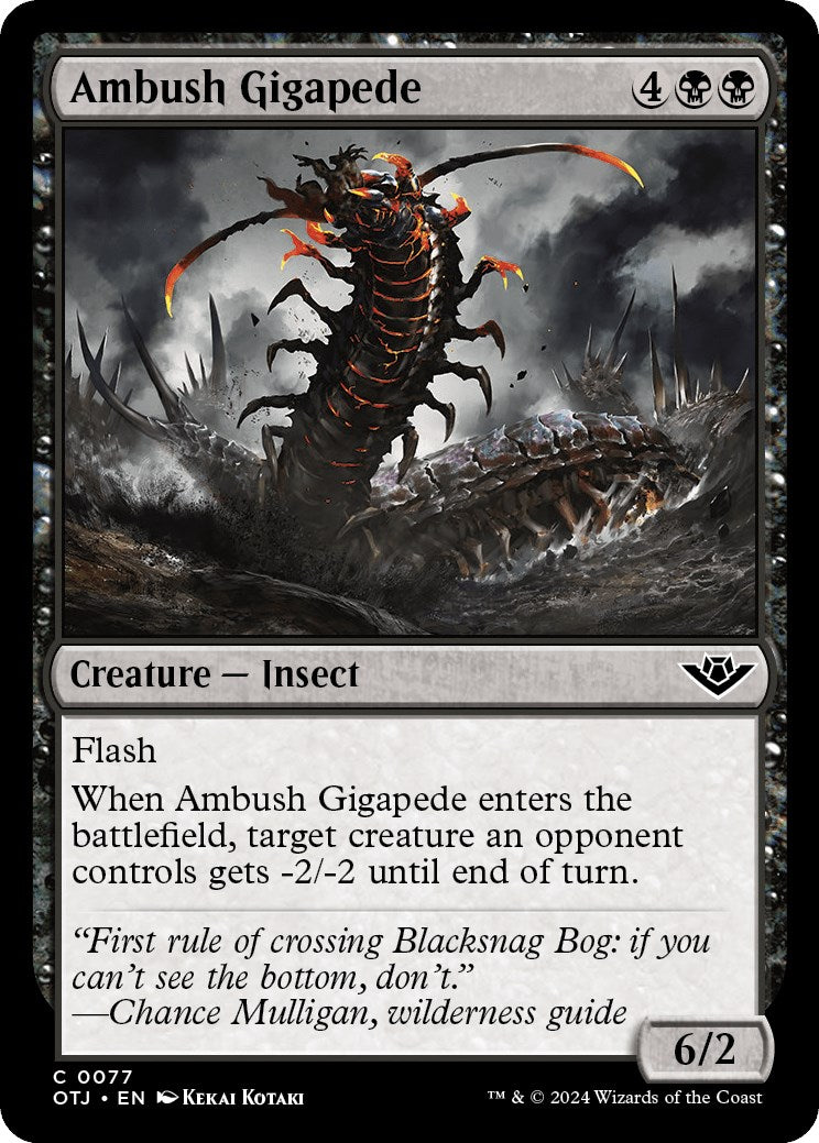 Ambush Gigapede (Outlaws of Thunder Junction - #77)