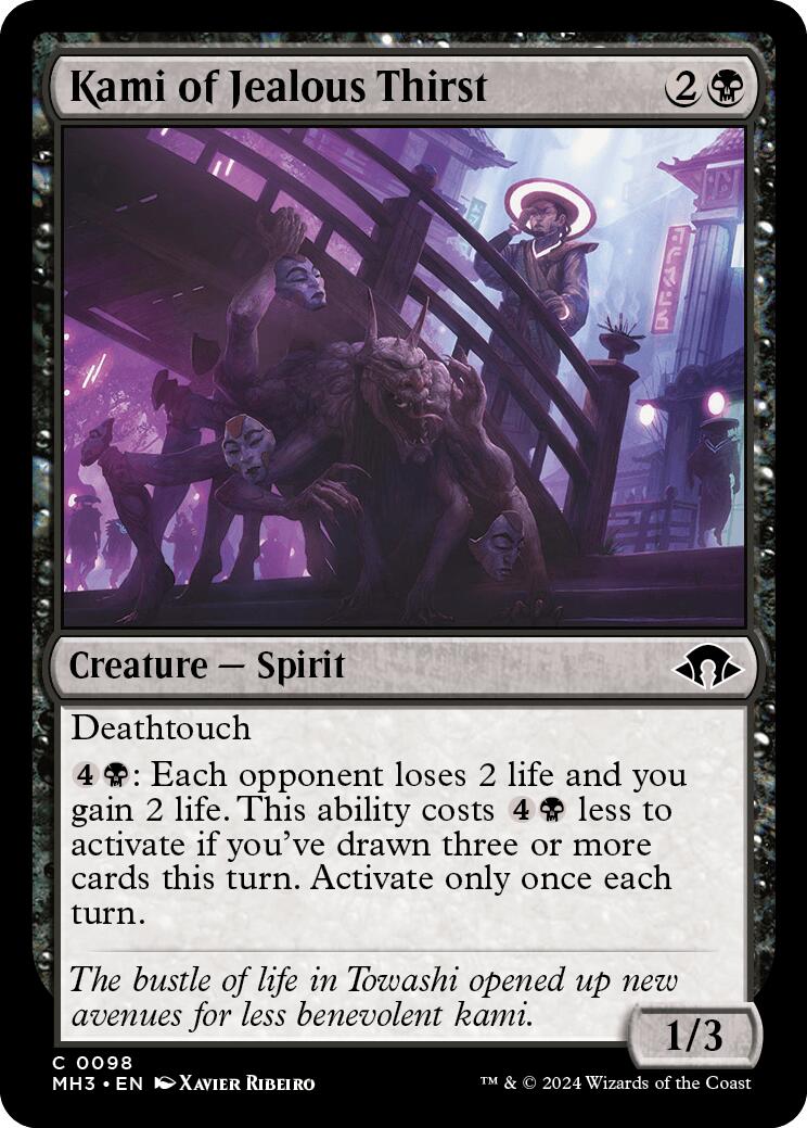 Kami of Jealous Thirst (Modern Horizons 3 - #98)