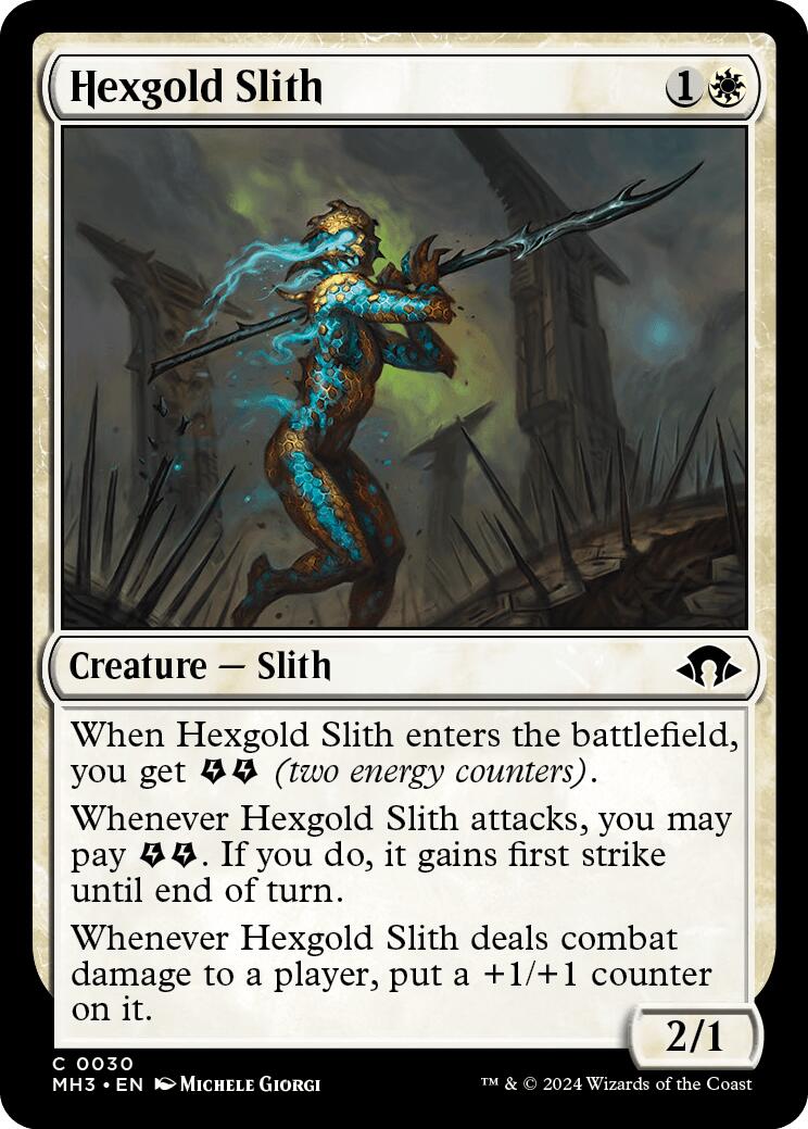 Hexgold Slith (Modern Horizons 3 - #30)