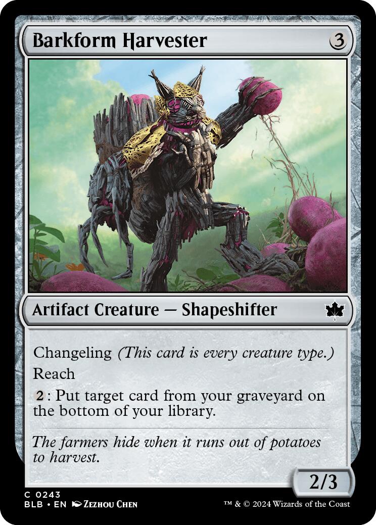 Barkform Harvester (Bloomburrow - #243)