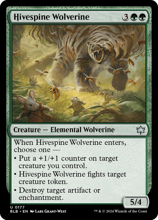 Hivespine Wolverine (Bloomburrow - #177)