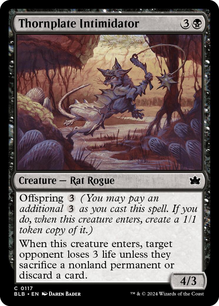 Thornplate Intimidator (Bloomburrow - #117)