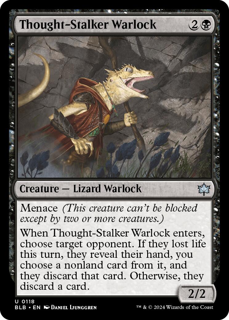 Thought-Stalker Warlock (Bloomburrow - #118)