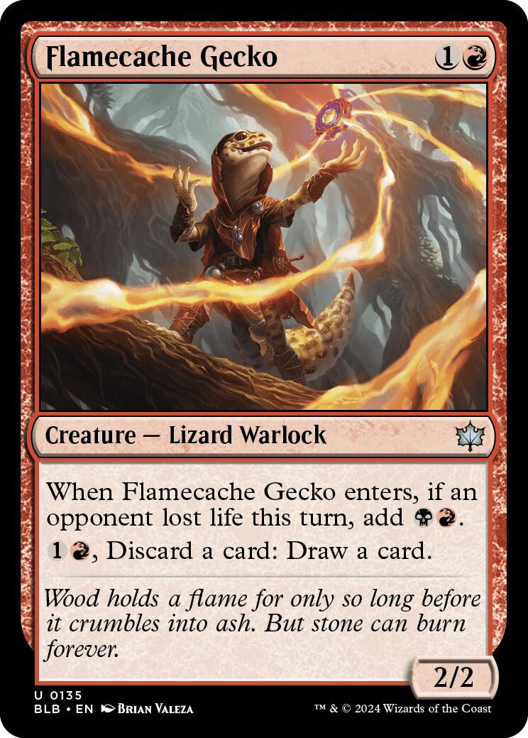 Flamecache Gecko (Bloomburrow - #135)