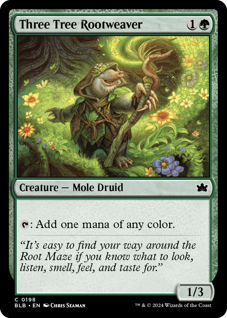 Three Tree Rootweaver (Bloomburrow - #198)