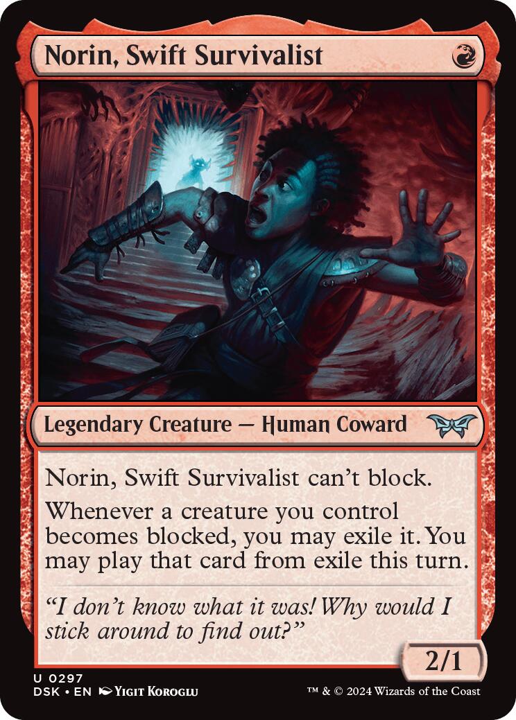 Norin, Swift Survivalist (0297) (Duskmourn: House of Horror - #297)