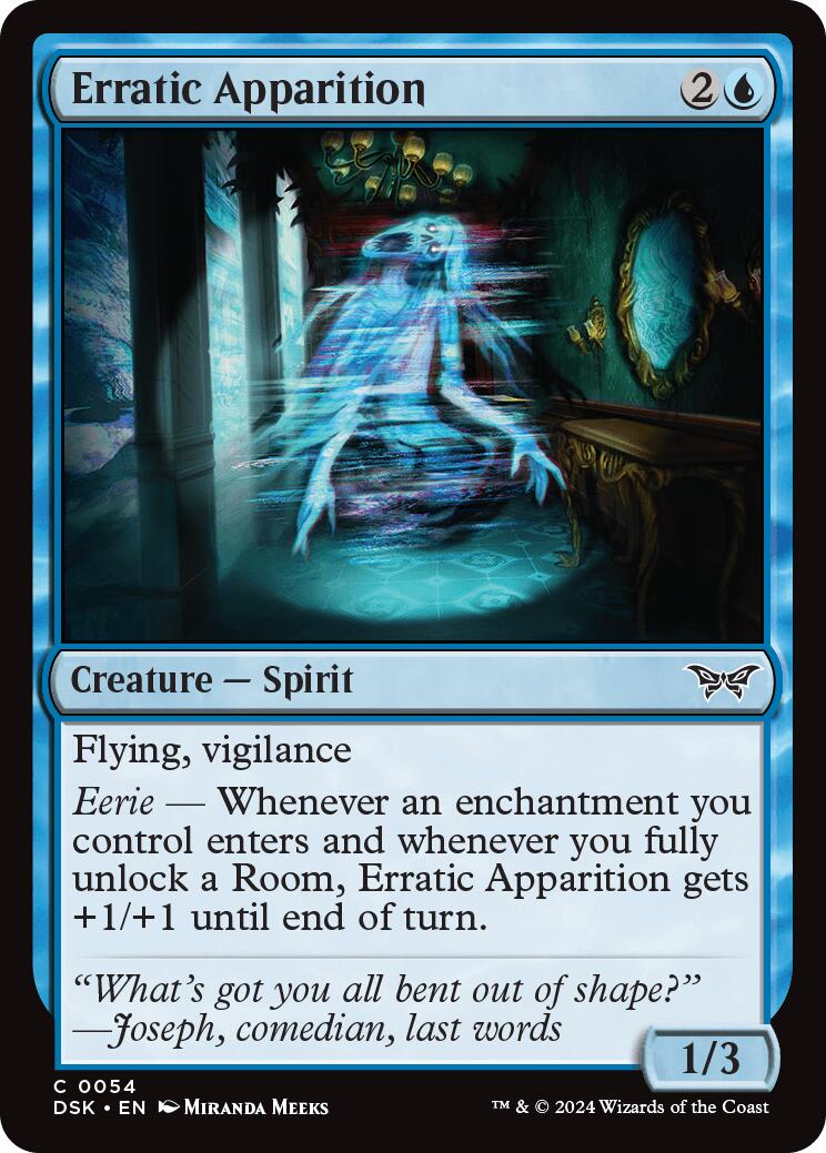 Erratic Apparition (Duskmourn: House of Horror - #54)