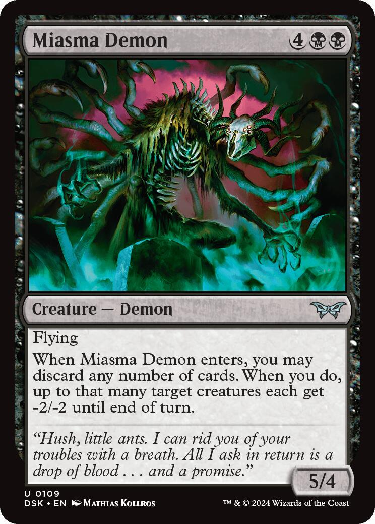 Miasma Demon (Duskmourn: House of Horror - #109)