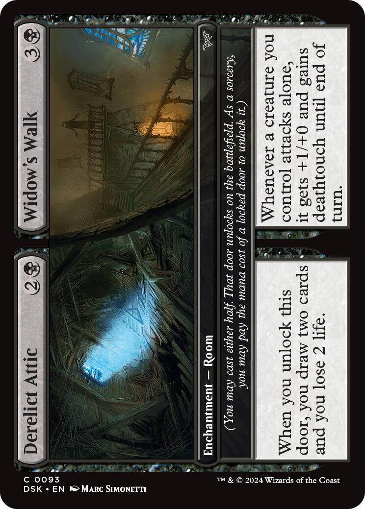 Derelict Attic // Widow's Walk (Duskmourn: House of Horror - #93)