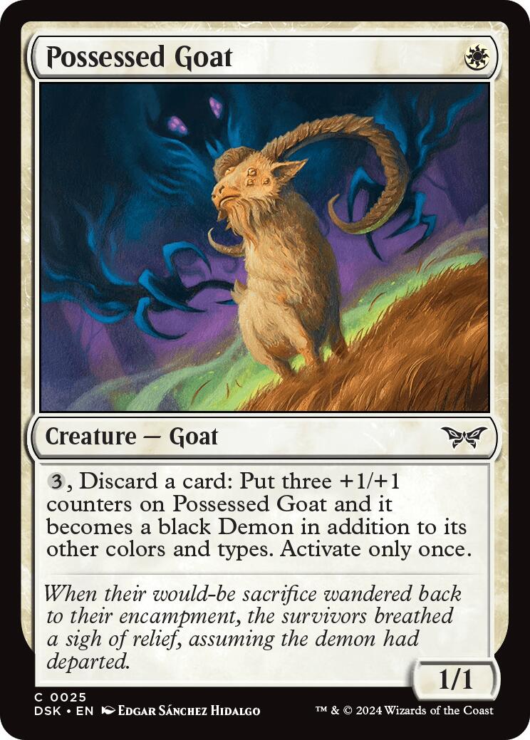Possessed Goat (Duskmourn: House of Horror - #25)