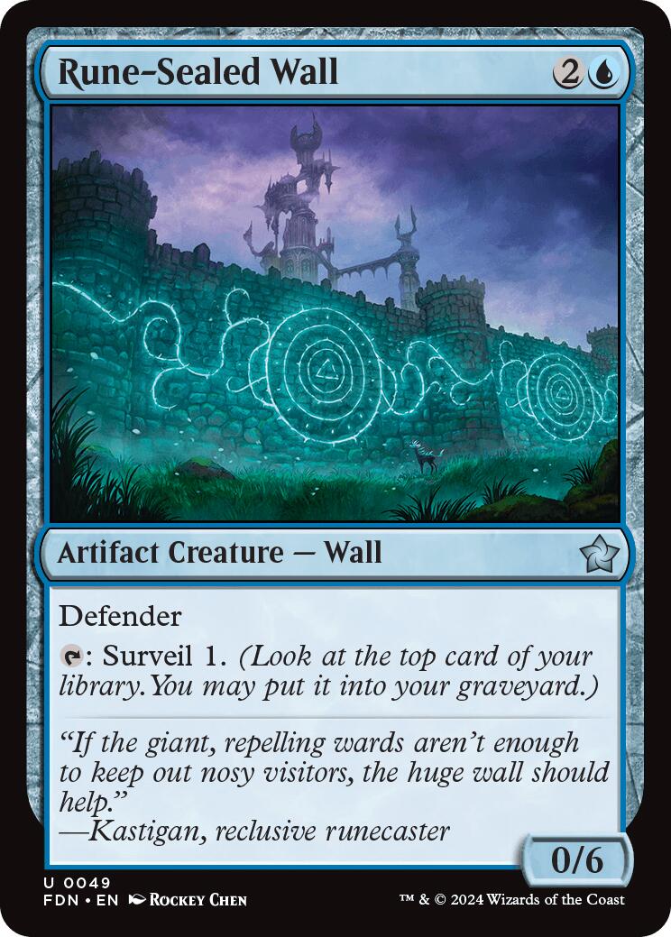 Rune-Sealed Wall (0049) (Foundations - #49)