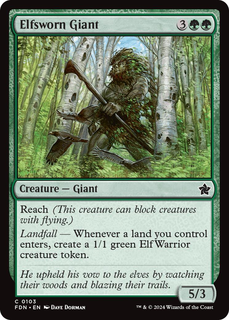 Elfsworn Giant (Foundations - #103)