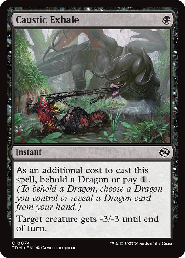 Caustic Exhale (Tarkir: Dragonstorm - #74)