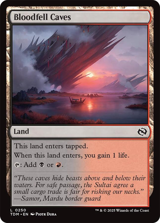Bloodfell Caves (Tarkir: Dragonstorm - #250)