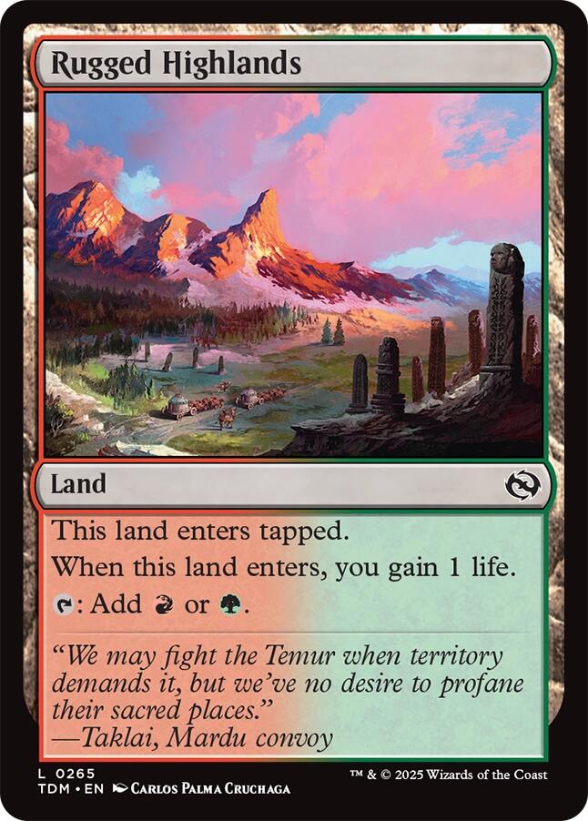 Rugged Highlands (Tarkir: Dragonstorm - #265)