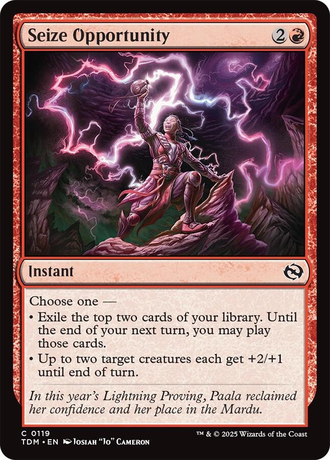 Seize Opportunity (Tarkir: Dragonstorm - #119)