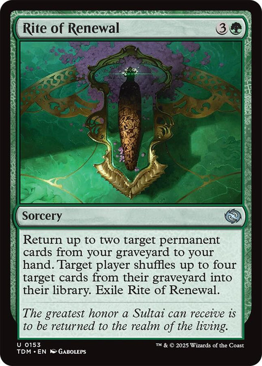 Rite of Renewal (Tarkir: Dragonstorm - #153)