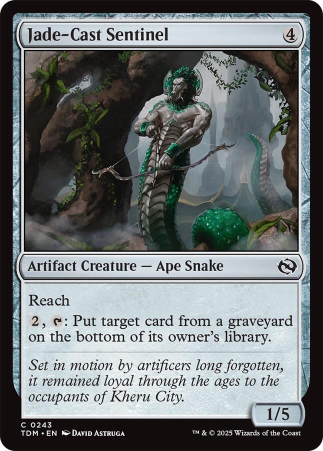 Jade-Cast Sentinel (Tarkir: Dragonstorm - #243)