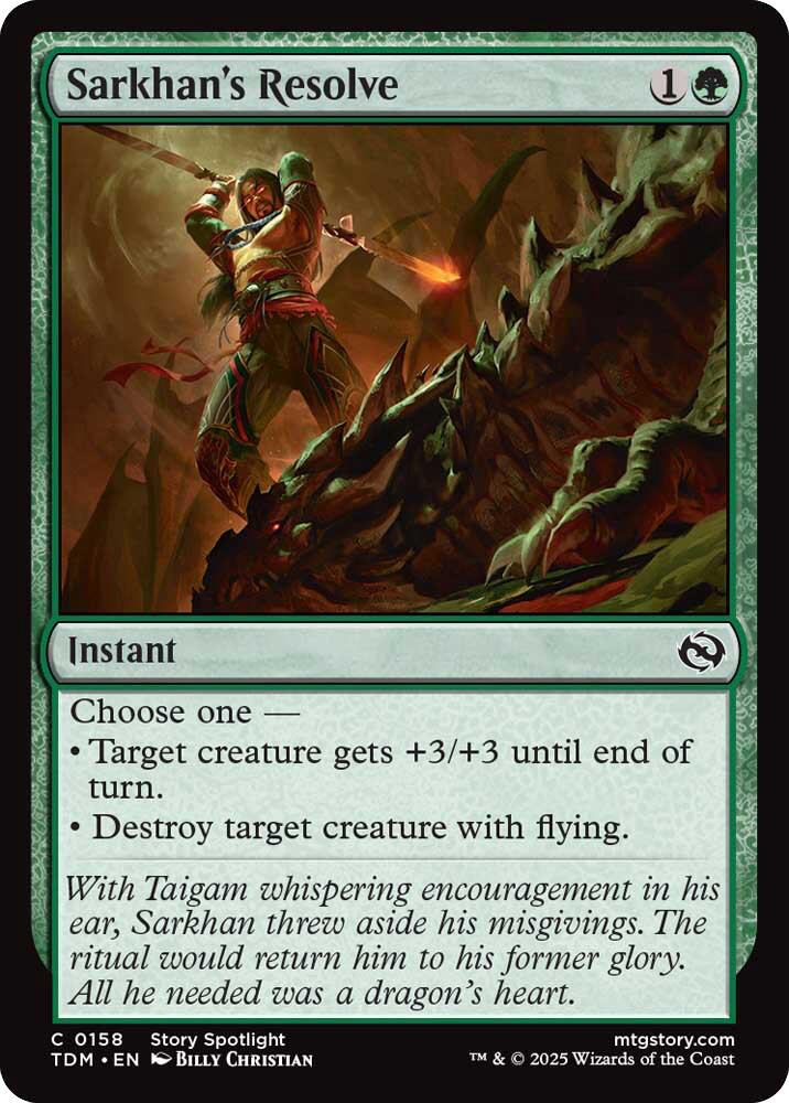 Sarkhan's Resolve (Tarkir: Dragonstorm - #158)