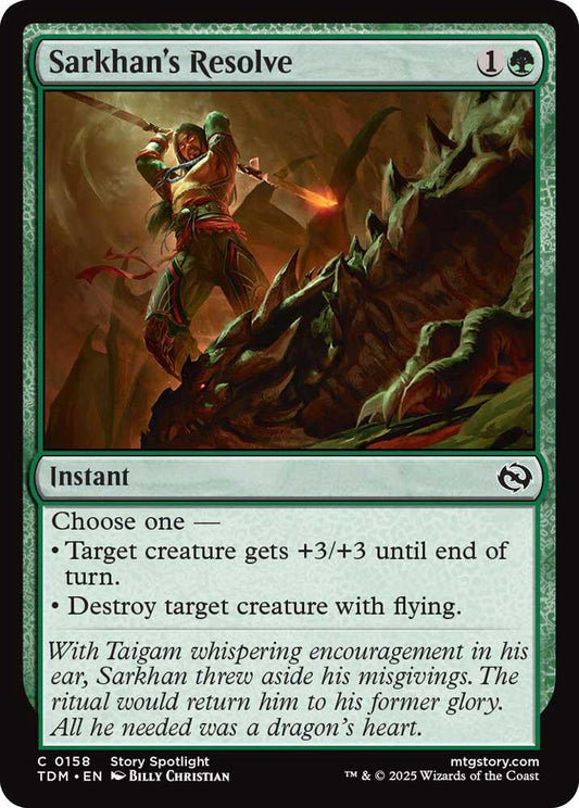 Sarkhan's Resolve (Tarkir: Dragonstorm - #158)