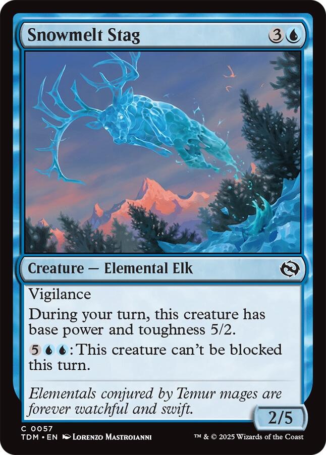 Snowmelt Stag (Tarkir: Dragonstorm - #57)