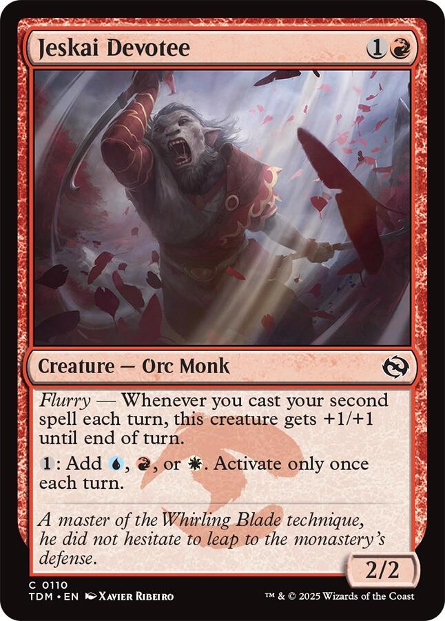 Jeskai Devotee (Tarkir: Dragonstorm - #110)