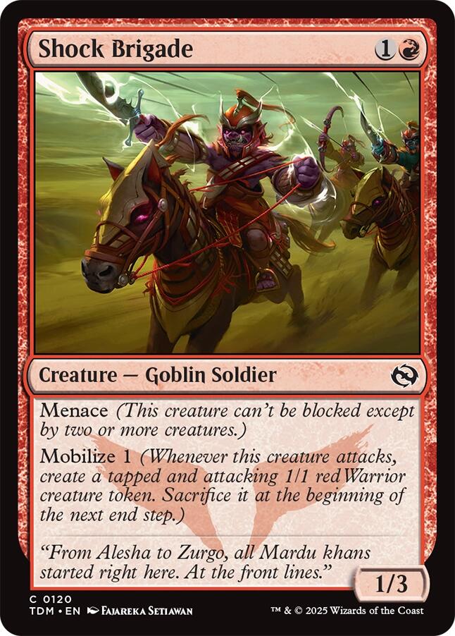 Shock Brigade (Tarkir: Dragonstorm - #120)