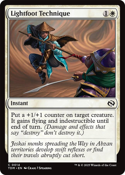 Lightfoot Technique (Tarkir: Dragonstorm - #14)