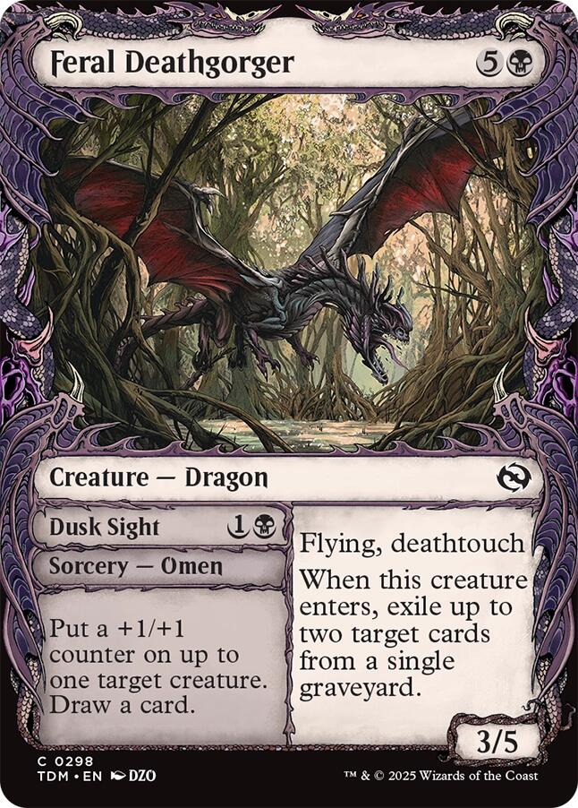 Feral Deathgorger (Showcase) (Tarkir: Dragonstorm - #298)