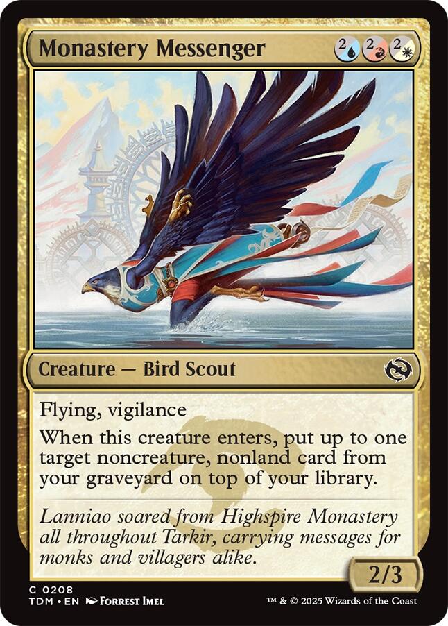 Monastery Messenger (Tarkir: Dragonstorm - #208)