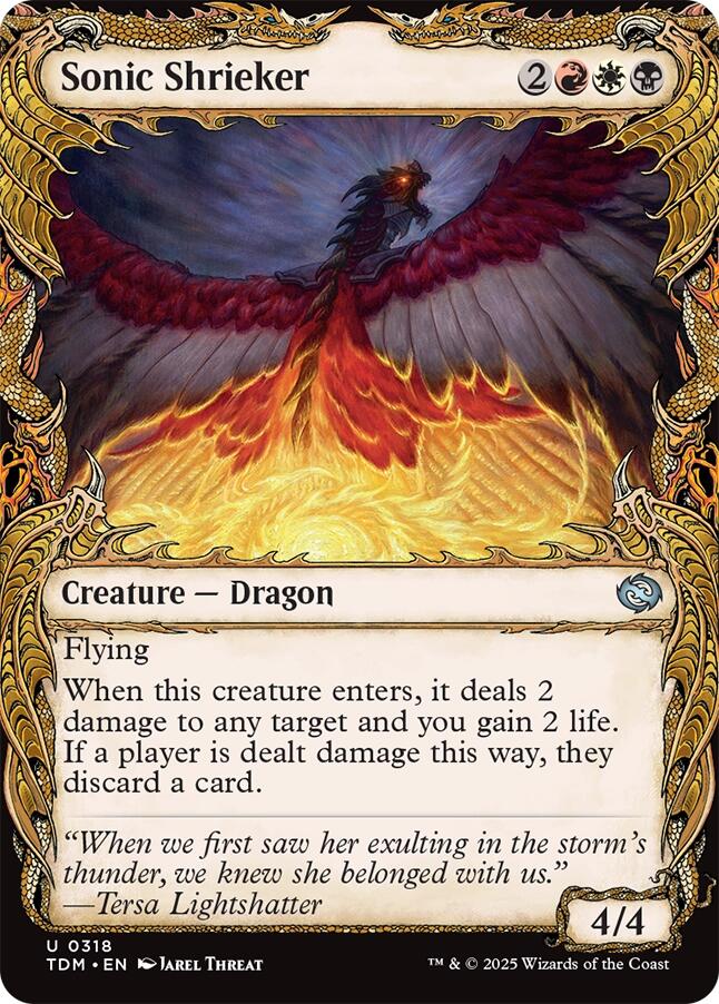 Sonic Shrieker (Showcase) (Tarkir: Dragonstorm - #318)