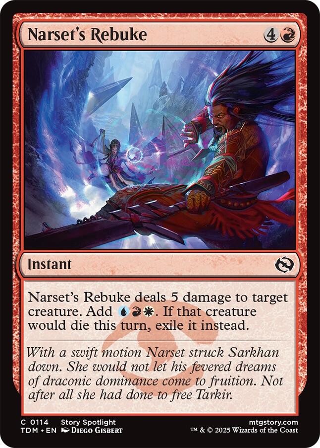 Narset's Rebuke (Tarkir: Dragonstorm - #114)