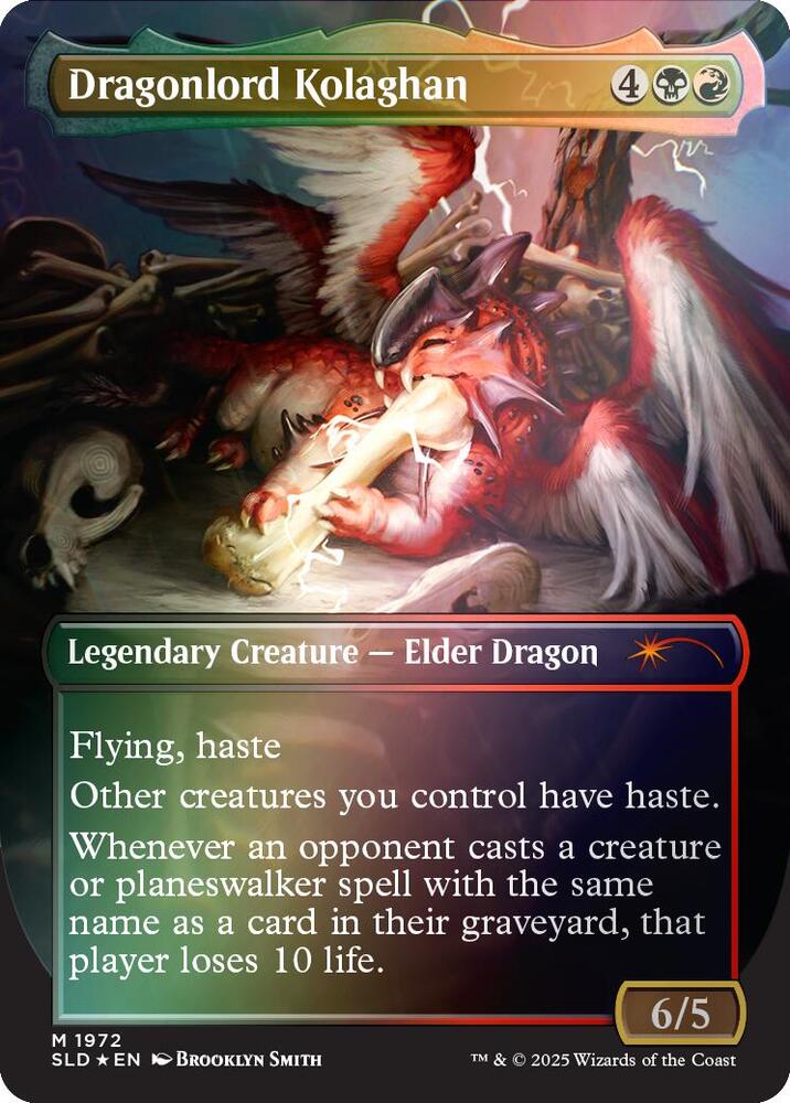 Dragonlord Kolaghan (1972) (Rainbow Foil) (Back)