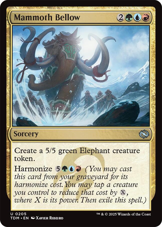 Mammoth Bellow (Tarkir: Dragonstorm - #205)
