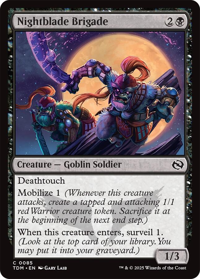 Nightblade Brigade (Tarkir: Dragonstorm - #85)