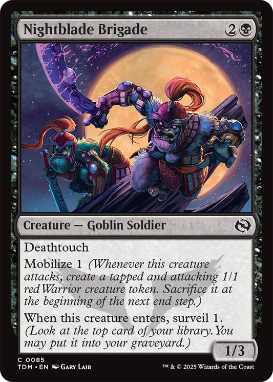 Nightblade Brigade (Tarkir: Dragonstorm - #85)