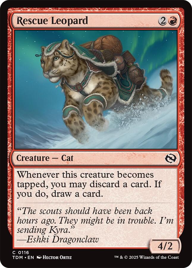 Rescue Leopard (Tarkir: Dragonstorm - #116)