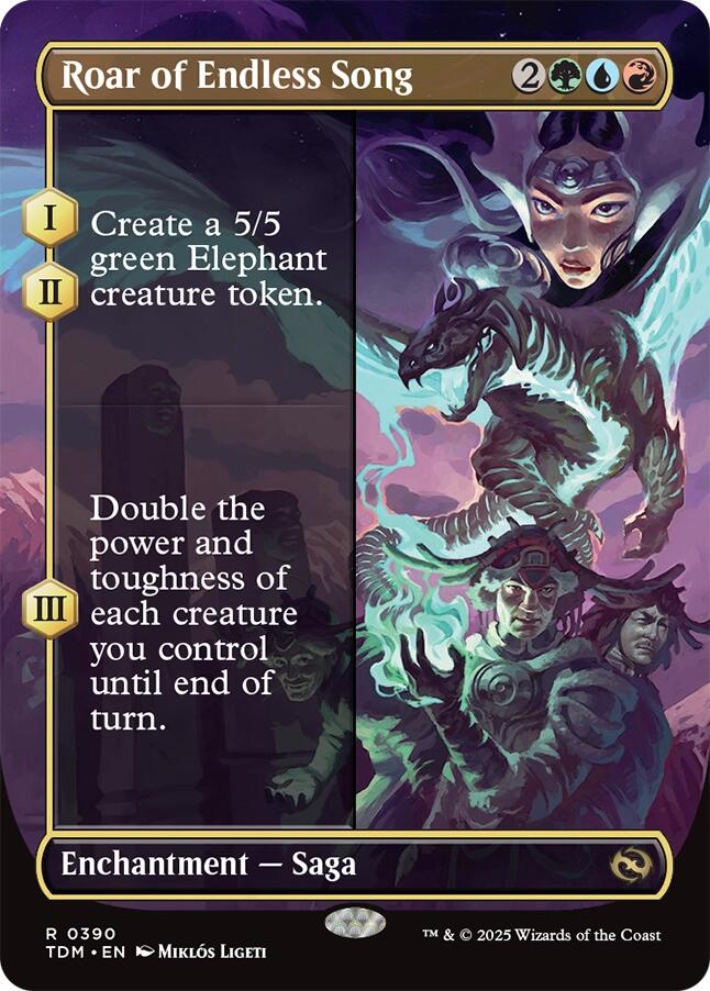 Roar of Endless Song (Borderless) (Tarkir: Dragonstorm - #390)