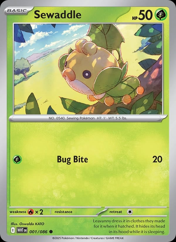 Sewaddle (Poke Ball Pattern)