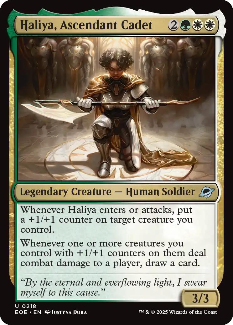 Haliya, Ascendant Cadet (Edge of Eternities - #218)