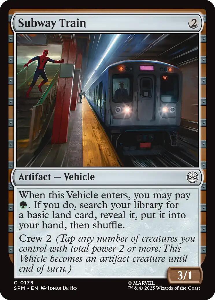 Subway Train (Marvel's Spider-Man - #178)