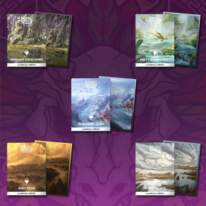 Dragon Shield Matte Dual Art Sleeves Landfall Series Standard Size – Choose Color