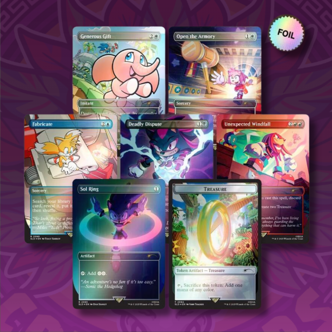 Secret Lair x Sonic the Hedgehog Superdrop: Chasing Adventure (Rainbow Foil) - (SLD)