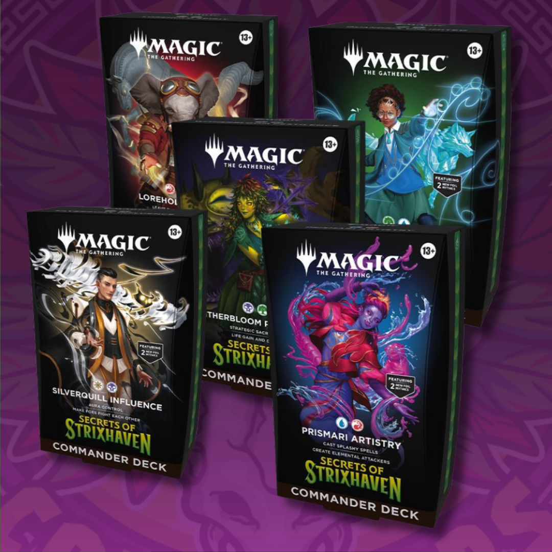 MTG Secrets of Strixhaven Commander Deck Case Set of 5 (SOS)