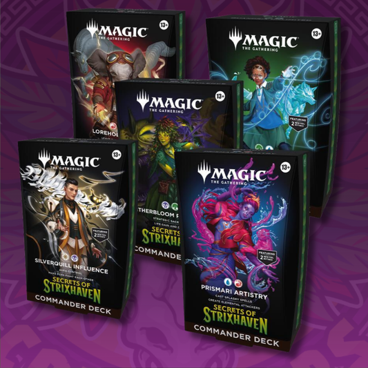 MTG Secrets of Strixhaven Commander Deck Case Set of 5 PREORDER (SOS)